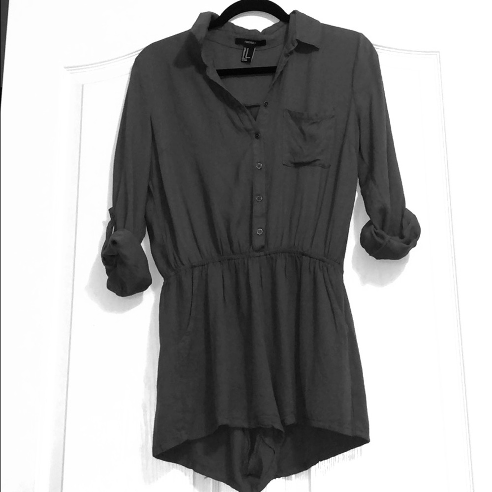 EUC Button down Romper